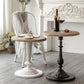 Pedestal Distressed End Table French Country Round Side End Table Clearhalo 'Coffee & Accent Tables' 'End & Side Tables' 'end_side_tables' 'furn' 'furn_end_side_tables' 'Furniture' 'Living Room Furniture' 5753253