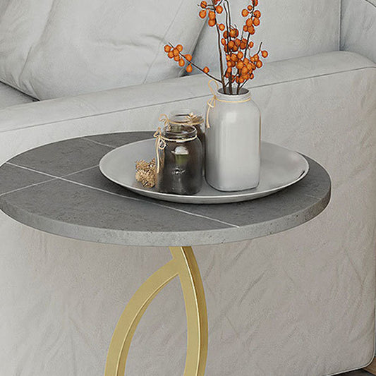 20.8 inch Tall Pedestal End Table Modernist Round Side End Table Clearhalo 'Coffee & Accent Tables' 'End & Side Tables' 'end_side_tables' 'furn' 'furn_end_side_tables' 'Furniture' 'Living Room Furniture' 5753492