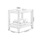 21.6 "Tall Modern Wood Side Table Square End Table for Living Room