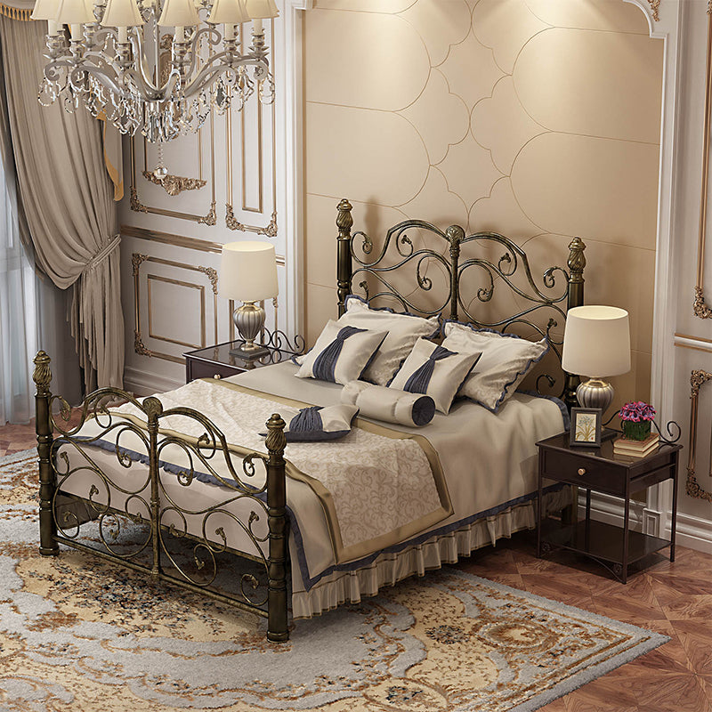 Letto a letto standard industriale con testiera e pedana