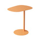 Pedestal Iron Side End Table Mid-Century Rectangular Side Table Orange-Red 1 Clearhalo 'Coffee & Accent Tables' 'End & Side Tables' 'end_side_tables' 'furn' 'furn_end_side_tables' 'Furniture' 'Living Room Furniture' 5754416