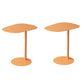 Pedestal Iron Side End Table Mid-Century Rectangular Side Table Orange-Red 2 Clearhalo 'Coffee & Accent Tables' 'End & Side Tables' 'end_side_tables' 'furn' 'furn_end_side_tables' 'Furniture' 'Living Room Furniture' 5754432