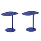 Pedestal Iron Side End Table Mid-Century Rectangular Side Table Blue 2 Clearhalo 'Coffee & Accent Tables' 'End & Side Tables' 'end_side_tables' 'furn' 'furn_end_side_tables' 'Furniture' 'Living Room Furniture' 5754433
