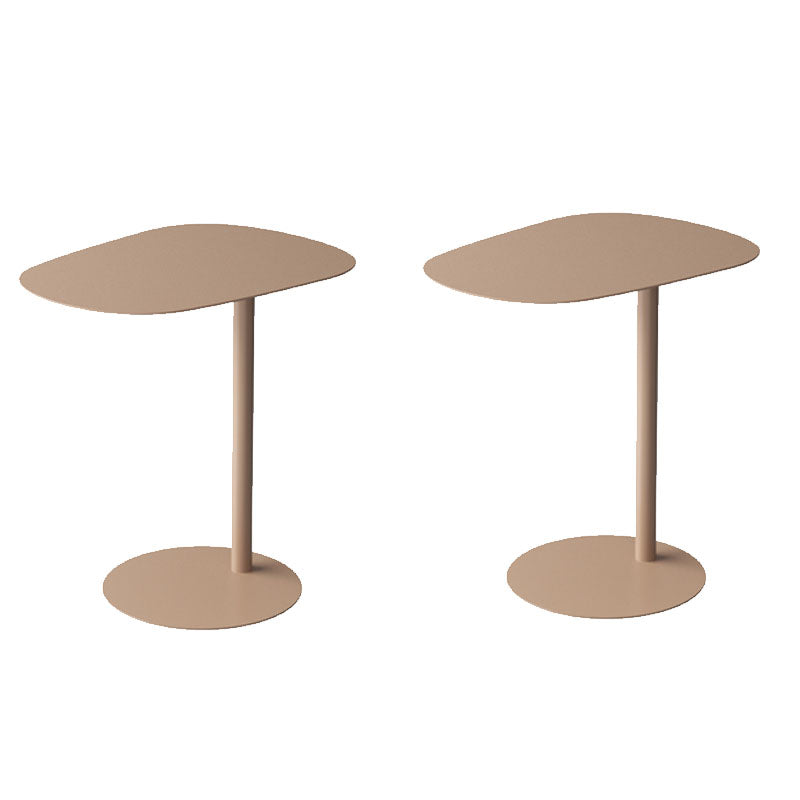 Pedestal Iron Side End Table Mid-Century Rectangular Side Table Coffee 2 Clearhalo 'Coffee & Accent Tables' 'End & Side Tables' 'end_side_tables' 'furn' 'furn_end_side_tables' 'Furniture' 'Living Room Furniture' 5754436