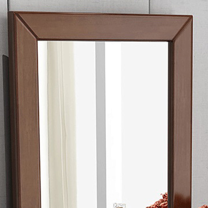 Mirrored Wood Makeup Dressing Table Stool Set with 4 Drawers Clearhalo 'Bedroom Furniture' 'furn' 'furn_makeup_vanities' 'Furniture' 'Makeup Vanities' 'makeup_vanities' 5754474