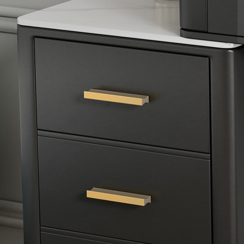 Vanité de maquillage noir / blanc