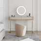 Bedroom Make-up Vanity in Matte Finish Stone Top Dressing Table Clearhalo 'Bedroom Furniture' 'furn' 'furn_makeup_vanities' 'Furniture' 'Makeup Vanities' 'makeup_vanities' 5754608