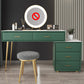 Genuine Leather Vanity Table in Green Luxurious Stone Top Makeup Desk Clearhalo 'Bedroom Furniture' 'furn' 'furn_makeup_vanities' 'Furniture' 'Makeup Vanities' 'makeup_vanities' 5754652