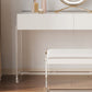 Table de coiffeuse de maquillage de vanité moderne Ensemble de tabourets en blanc