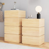 Contemporary 21" Rectangle Accent Chest, Wooden Chest with Drawers