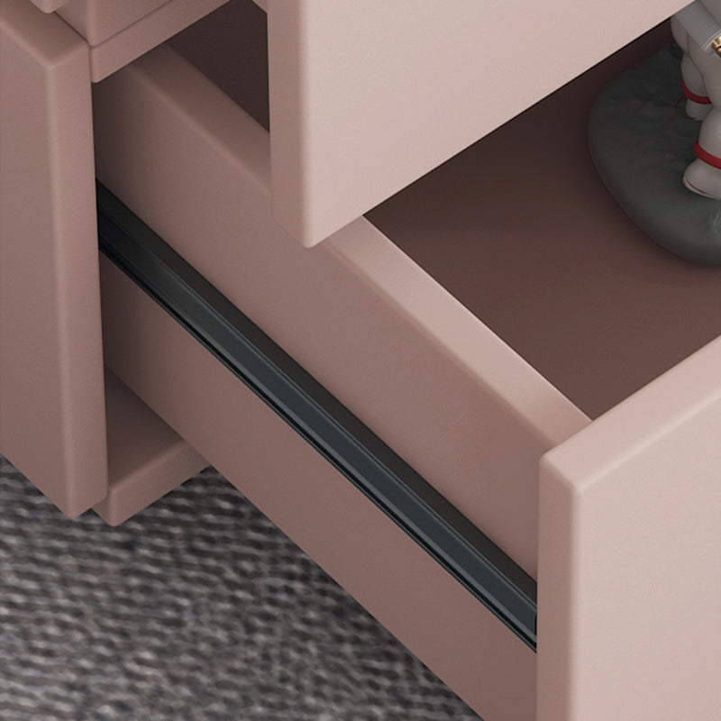 Cassa di accento rettangolo da 21 "contemporanei, cassa di legno con cassetti