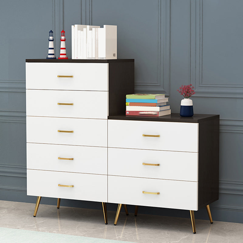 Cassa di accento di legno largo 15,75 "con cassetti morbidi razziali resistenti al petto