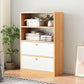 Modern Wood Accent Chest 3.77" Wide with Drawers and 1 Shelf