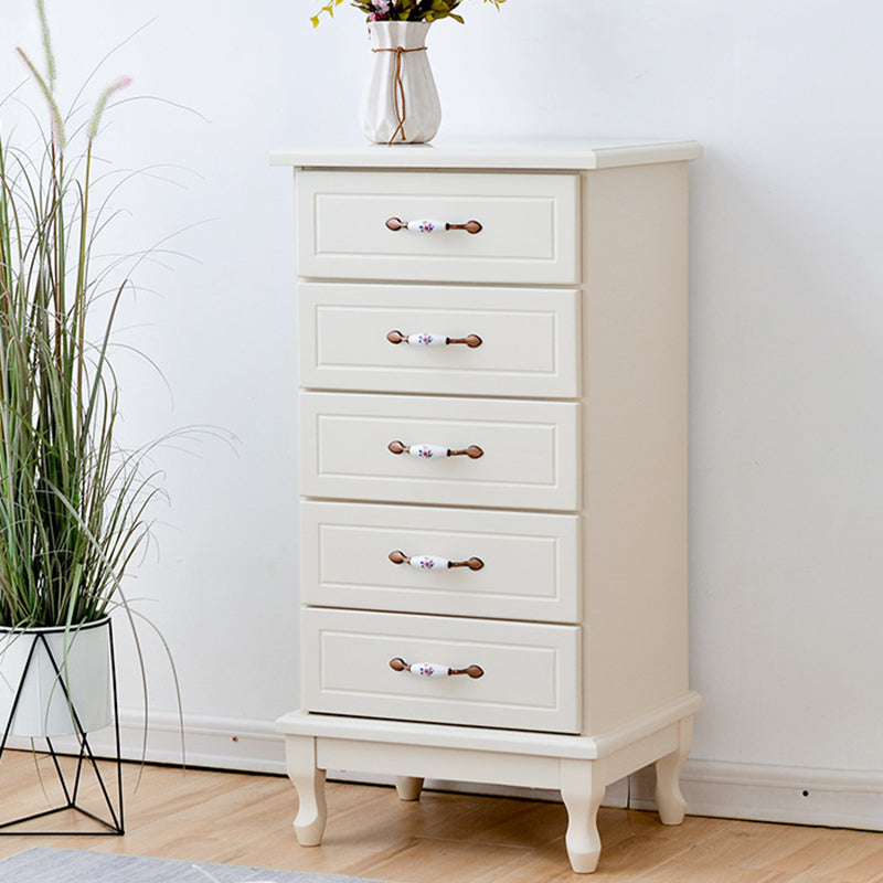 15,74 "Coffre d'accent de large avec tiroirs coffre en bois massif avec des jambes de cabriole