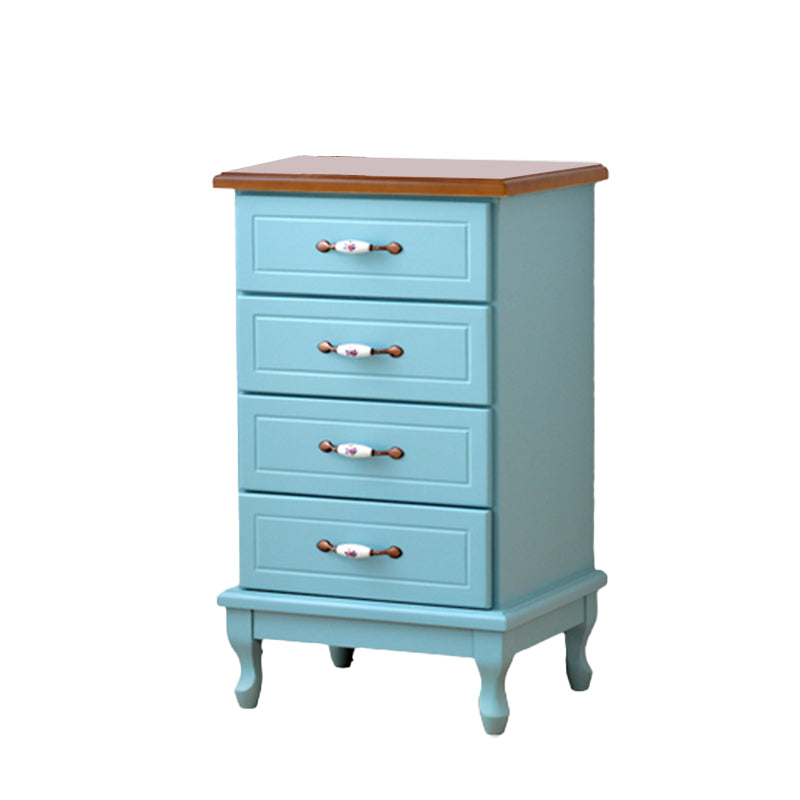 15,74 "Coffre d'accent de large avec tiroirs coffre en bois massif avec des jambes de cabriole