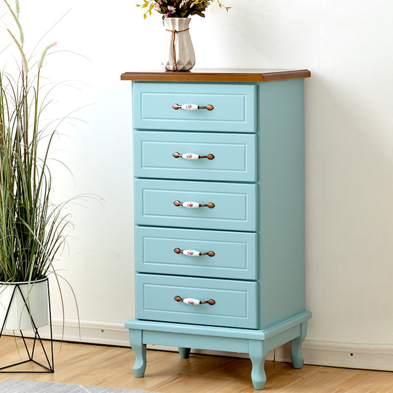 15,74 "Coffre d'accent de large avec tiroirs coffre en bois massif avec des jambes de cabriole