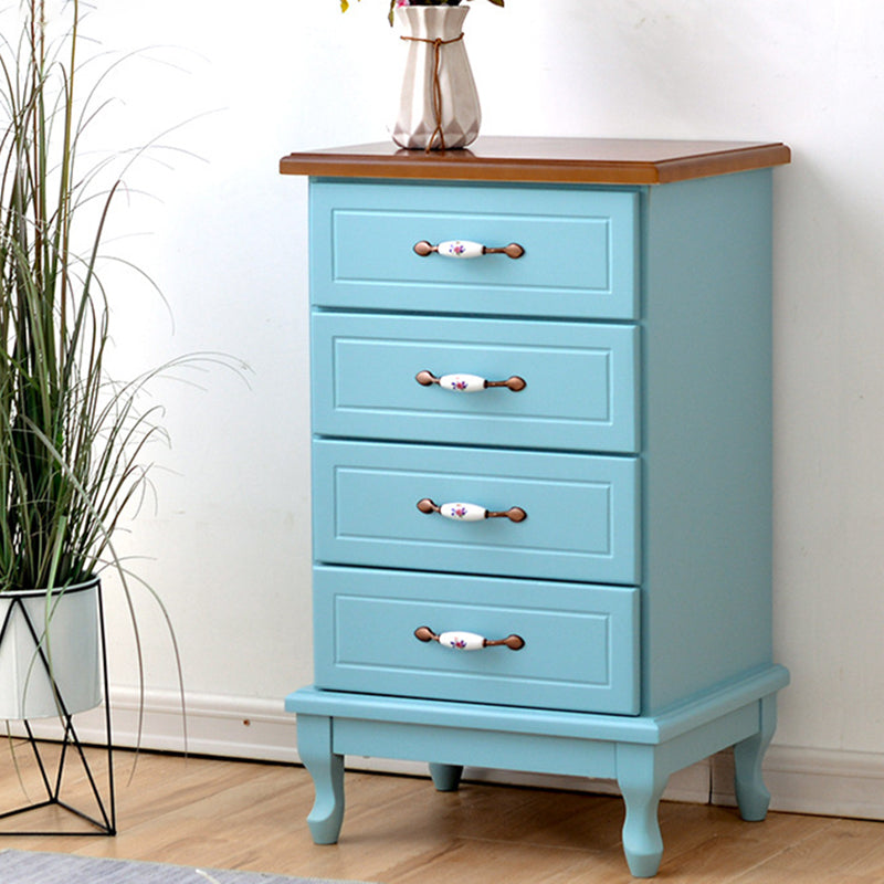 15,74 "Coffre d'accent de large avec tiroirs coffre en bois massif avec des jambes de cabriole