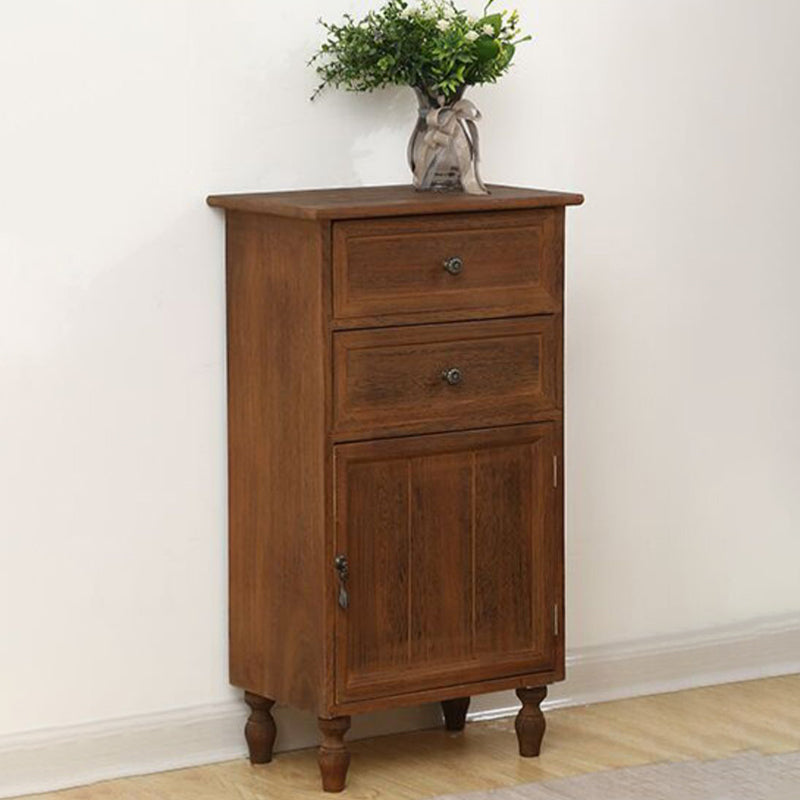 Industrial Bracket Legs Accent Cabinet with Door and Drawers Storage Cabinet Clearhalo 'Cabinets & Chests' 'cabinets_chests' 'furn' 'furn_cabinets_chests' 'Furniture' 'Living Room Furniture' 5754911