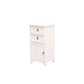 Industrial Bracket Legs Accent Cabinet with Door and Drawers Storage Cabinet White 2 Clearhalo 'Cabinets & Chests' 'cabinets_chests' 'furn' 'furn_cabinets_chests' 'Furniture' 'Living Room Furniture' 5754915