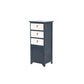 Industrial Bracket Legs Accent Cabinet with Door and Drawers Storage Cabinet Blue 3 Clearhalo 'Cabinets & Chests' 'cabinets_chests' 'furn' 'furn_cabinets_chests' 'Furniture' 'Living Room Furniture' 5754919
