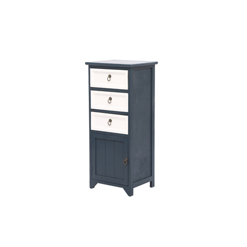 Industrial Bracket Legs Accent Cabinet with Door and Drawers Storage Cabinet Blue 3 Clearhalo 'Cabinets & Chests' 'cabinets_chests' 'furn' 'furn_cabinets_chests' 'Furniture' 'Living Room Furniture' 5754919