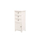 Industrial Bracket Legs Accent Cabinet with Door and Drawers Storage Cabinet White 3 Clearhalo 'Cabinets & Chests' 'cabinets_chests' 'furn' 'furn_cabinets_chests' 'Furniture' 'Living Room Furniture' 5754920
