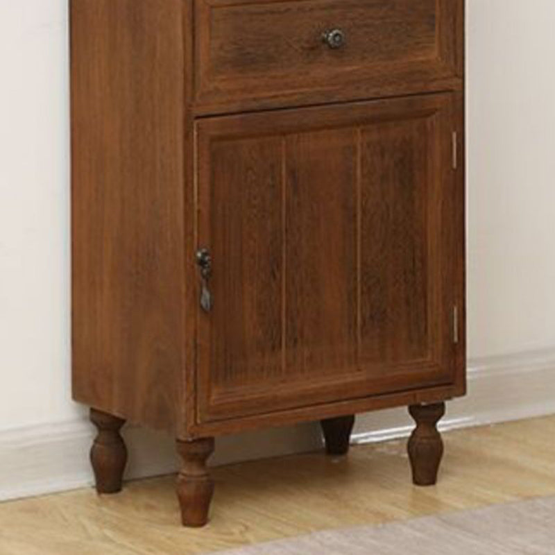 Industrial Bracket Legs Accent Cabinet with Door and Drawers Storage Cabinet Clearhalo 'Cabinets & Chests' 'cabinets_chests' 'furn' 'furn_cabinets_chests' 'Furniture' 'Living Room Furniture' 5754922