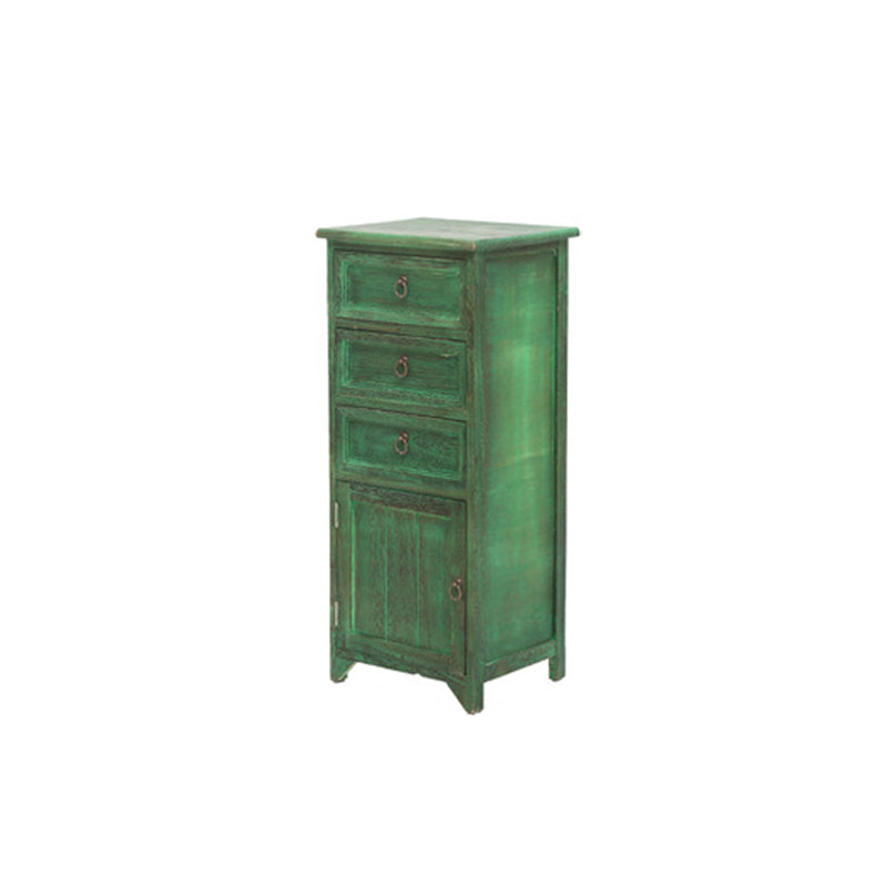 Industrial Bracket Legs Accent Cabinet with Door and Drawers Storage Cabinet Green 3 Clearhalo 'Cabinets & Chests' 'cabinets_chests' 'furn' 'furn_cabinets_chests' 'Furniture' 'Living Room Furniture' 5754923
