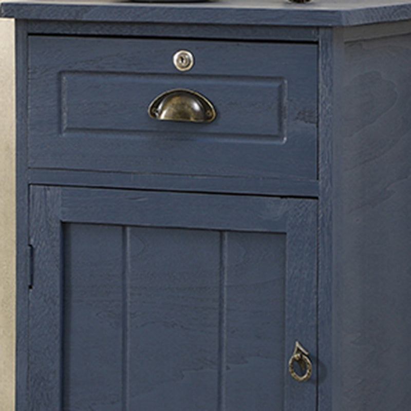 Industrial Bracket Legs Accent Cabinet with Door and Drawers Storage Cabinet Clearhalo 'Cabinets & Chests' 'cabinets_chests' 'furn' 'furn_cabinets_chests' 'Furniture' 'Living Room Furniture' 5754924