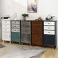 Industrial Bracket Legs Accent Cabinet with Door and Drawers Storage Cabinet Clearhalo 'Cabinets & Chests' 'cabinets_chests' 'furn' 'furn_cabinets_chests' 'Furniture' 'Living Room Furniture' 5754929
