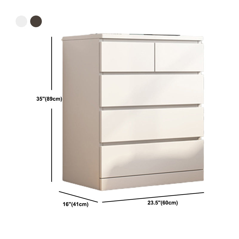 16.14 "Large coffre rectangle d'accentuation du bois moderne avec tiroirs