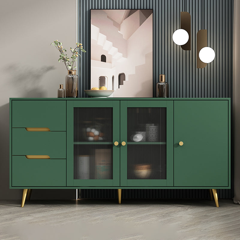 63" L Modern Accent Chest with 2-Drawer and 2-Door Wood Chest Green Clearhalo 'Cabinets & Chests' 'cabinets_chests' 'furn' 'furn_cabinets_chests' 'Furniture' 'Living Room Furniture' 5754988
