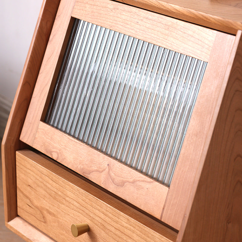 Tiroir de nuit en bois massif moderne Rangement de nombres de nuit avec les jambes