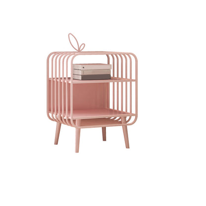 Table de nuit de nuit ouverte contemporaine avec 2 étagères