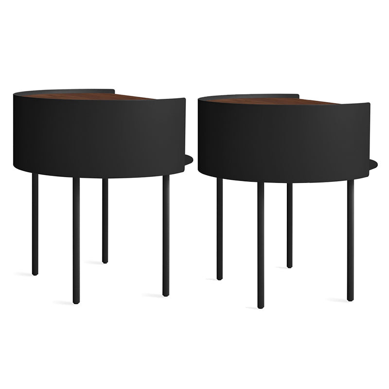 Comodino di ferro e comodino in legno comodino a letto contemporaneo