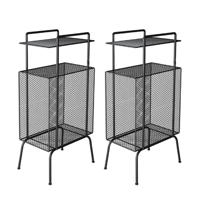 Metalen glamour bed nachtkastje open opbergpoten inbegrepen nachttafel planken