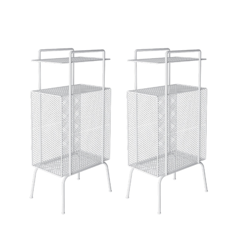 Metalen glamour bed nachtkastje open opbergpoten inbegrepen nachttafel planken