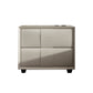 Rectangular Two Drawer Nightstand Contemporary 15.7" H Night Table Off-White 1 Piece Clearhalo 'Bedroom Furniture' 'furn' 'furn_night_stand' 'Furniture' 'night_stand' 'Nightstands' 5755158