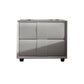 Rectangular Two Drawer Nightstand Contemporary 15.7" H Night Table Light Gray 1 Piece Clearhalo 'Bedroom Furniture' 'furn' 'furn_night_stand' 'Furniture' 'night_stand' 'Nightstands' 5755159