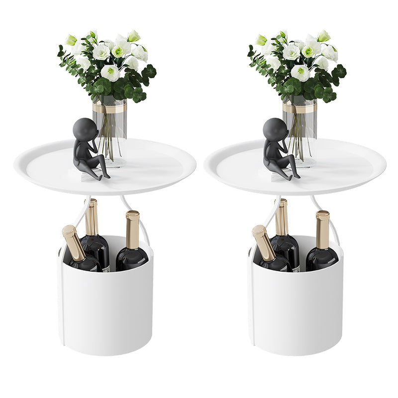 Table de nuit à étagère inférieure glamour ouvrir la table de chevet de table accent de rangement