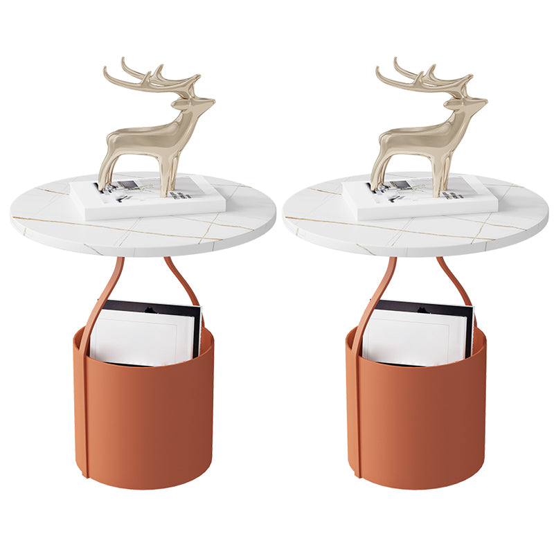 Table de nuit à étagère inférieure glamour ouvrir la table de chevet de table accent de rangement