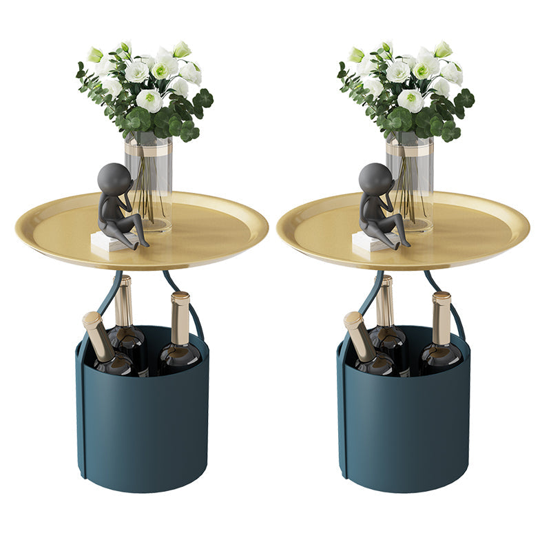 Table de nuit à étagère inférieure glamour ouvrir la table de chevet de table accent de rangement