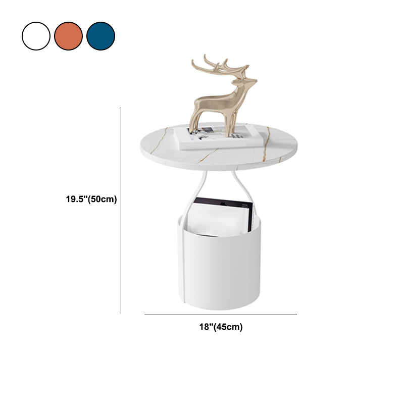 Table de nuit à étagère inférieure glamour ouvrir la table de chevet de table accent de rangement