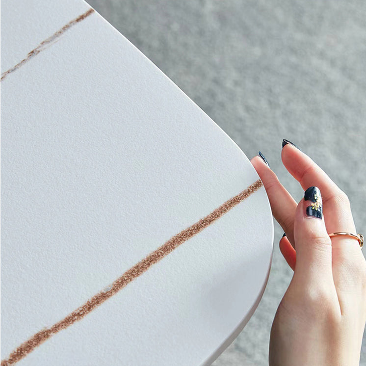 Tavolo console a mezza luna contemporanea con tavolo di accento di base del piedistallo