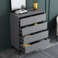 Modern Gray Storage Chest Soft-Close Drawers Wood Dresser for Bedroom Clearhalo 'Bedroom Furniture' 'Dressers & Chests' 'dressers_chests' 'furn' 'furn_dressers_chests' 'Furniture' 5755506