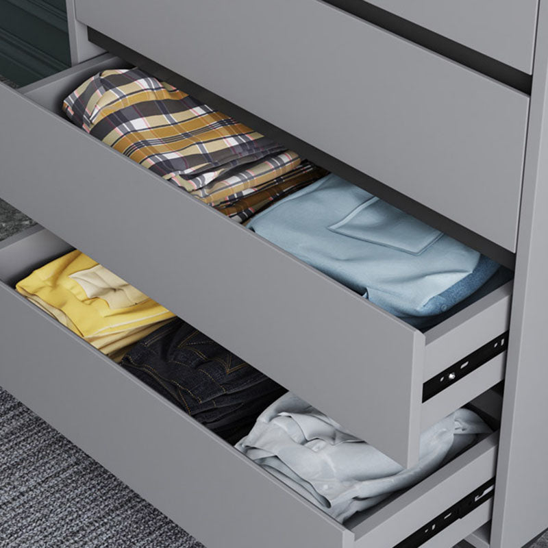 Modern Gray Storage Chest Soft-Close Drawers Wood Dresser for Bedroom Clearhalo 'Bedroom Furniture' 'Dressers & Chests' 'dressers_chests' 'furn' 'furn_dressers_chests' 'Furniture' 5755513
