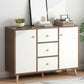 Contemporary Chest Horizontal Combo Dresser with Door for Home