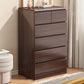 Contemporary Wooden Storage Chest Dresser Vertical Storage Chest