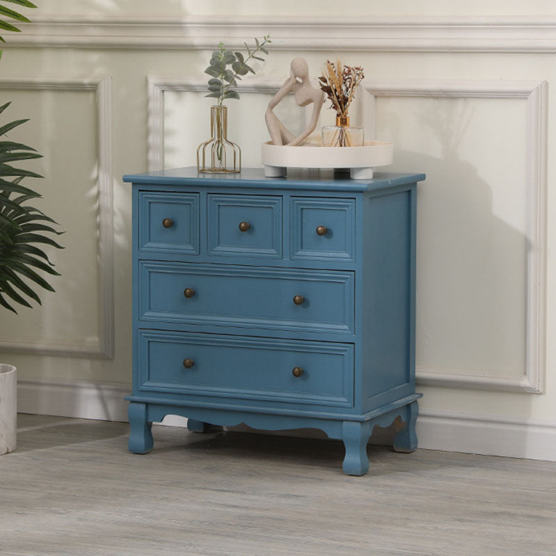 Contemporary Bedroom Storage Chest Dresser Solid Wood Dresser 23.6"L x 13.8"W x 25.2"H Blue Clearhalo 'Bedroom Furniture' 'Dressers & Chests' 'dressers_chests' 'furn' 'furn_dressers_chests' 'Furniture' 5755653