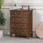 Contemporary Bedroom Storage Chest Dresser Solid Wood Dresser 24"L x 14"W x 31"H Coffee Clearhalo 'Bedroom Furniture' 'Dressers & Chests' 'dressers_chests' 'furn' 'furn_dressers_chests' 'Furniture' 5755662